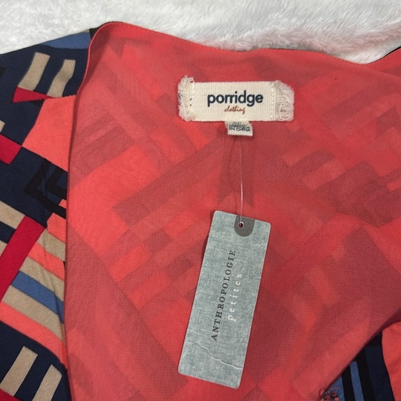 Anthropologie Geometric Multicolor Fall Dress - Picture 5 of 11